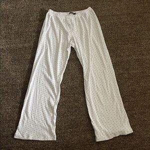 Brandy Melville White Floral Lounge Pants
